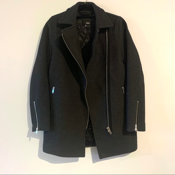 ARITZIA - WILFRED FREE - MID LENGTH MOTO WOOL COAT - Picture 6 of 6